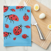 Viele Ladybugs Lucky Pattern Geschirrtuch (Viertel Falte)