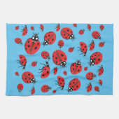 Viele Ladybugs Lucky Pattern Geschirrtuch (Horizontal)