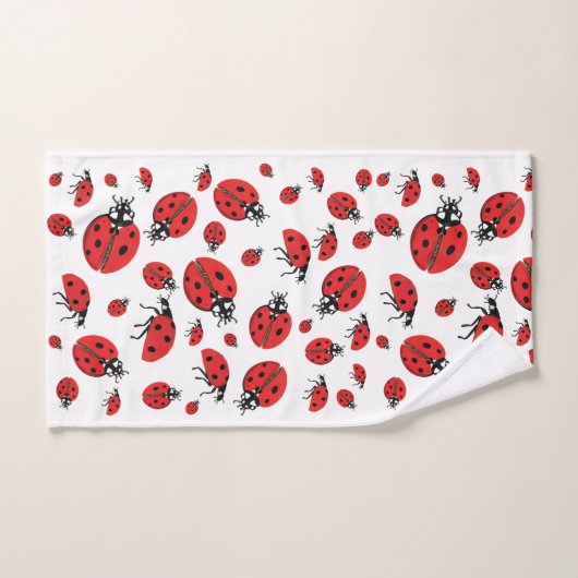 Viele Ladybugs Lucky Pattern Handtuch (Handtuch)