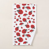 Viele Ladybugs Lucky Pattern Handtuch (Handtuch)