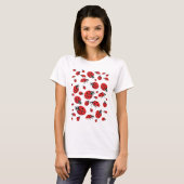 Viele Ladybugs Lucky Pattern T-Shirt (Vorne ganz)