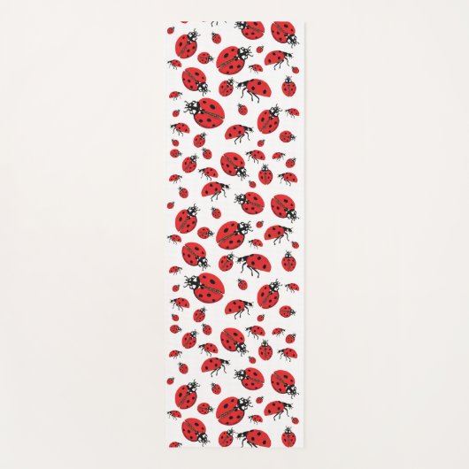 Viele Ladybugs Lucky Pattern Yogamatte (Vorderseite)
