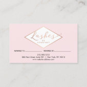 Viele Lashes Lash Salon Pink/Rose Gold Referral (Rückseite)