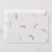 Viele Lashes Muster Grau/Rose Gold Geschenkkarte (Rückseite)