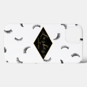 Viele Lashes Muster Lash Salon Personalisiert Case-Mate iPhone Hülle (Rückseite (Horizontal))