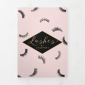 Viele Lashes Muster Lash Salon Pink Broschüre (Cover)