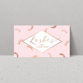 Viele Lashes Muster Lash Salon Pink/Rose Gold Visitenkarte