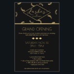 Viele Lashes Muster Lash Salon Schwarz/Gold Flyer<br><div class="desc">Ein lustiges Sortiment an Wimpern füllt den Kopf dieser bezaubernden Flyer Vorlage. Imitate vergoldeten grafischen Text Zauber aus "Lashes", während Ihr Name darunter für ein Sofortlogo gepaart ist. Dieser Flyer eignet sich hervorragend für Ankündigungen, Werbeaktionen, offene Häuser und große Öffnungen, oder um den anpassbaren Text für Ihren eigenen Gebrauch neu...</div>