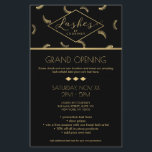 Viele Lashes Muster Lash Salon Schwarz/Gold Flyer<br><div class="desc">Ein lustiges Sortiment an Wimpern füllt den Kopf dieser bezaubernden Flyer Vorlage. Imitate vergoldeten grafischen Text Zauber aus "Lashes", während Ihr Name darunter für ein Sofortlogo gepaart ist. Dieser Flyer eignet sich hervorragend für Ankündigungen, Werbeaktionen, offene Häuser und große Öffnungen, oder um den anpassbaren Text für Ihren eigenen Gebrauch neu...</div>