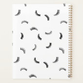 Viele Lashes Muster Salon Terminkalender Buch Planer (Rückseite)
