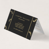 Viele Lashes Salon White/Black Aftercare Visitenkarten (Rückseite)