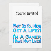 Viele LebendGamer Einladung (Vorne/Hinten)