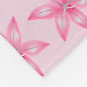 Viele lebendige Blume Fleece Blanket (Ecke)