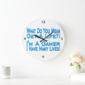 Viele LebenGamer Große Wanduhr (Zuhause)