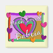 Viele Liebe Babcia (polnische Großmutter) Magnet (Vorne)