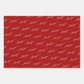 VIELE LIEBE GOLD MODERNES SKRIPT MIT HEIZEN GESCHENKPAPIER SET (Vorderseite 2)