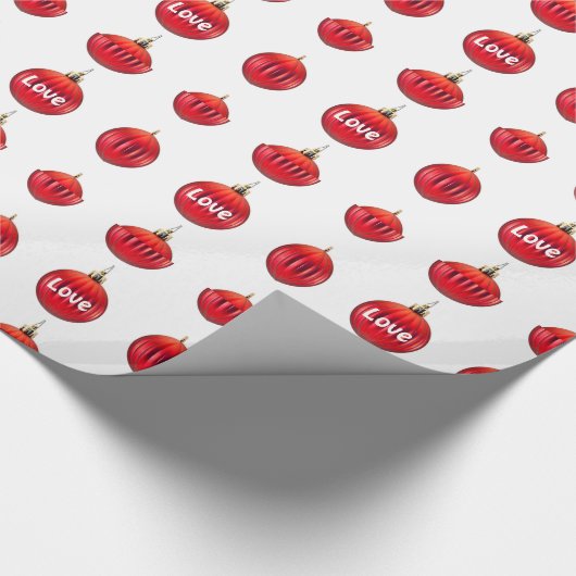 Viele Lieben Rotwein Geschenkpapier (Ecke)