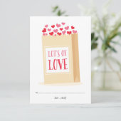 Viele Lieben-Tageskarte Einladung (Stehend Vorderseite)