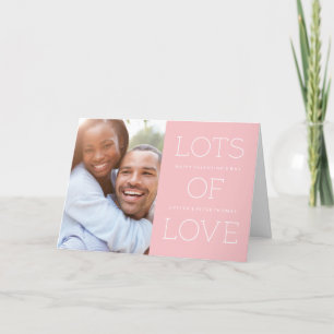 Viele Lieben Valentinstag Card - Bubblegum Feiertagskarte