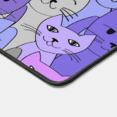 Viele Lila Katzen Schreibtischunterlage (Ecke)