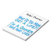 Viele Live Gamer Notizblock (Rotiert)