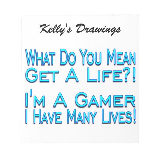 Viele Live Gamer Notizblock (Vorderseite)