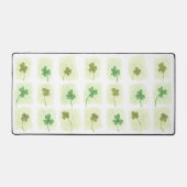 Viele Luck Green Clover und Kleeblatts Schreibtisc Schreibtischunterlage (Vorderseite)