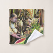 Viele Männer, viele Melonen Badhandtuch Set (Waschlappen)