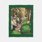 Viele Männer, viele Melonen, Budapest Fleecedecke (Vorderseite)