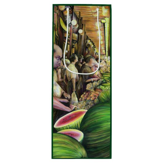 Viele Männer, viele Melonen, Budapest Geschenktüte Für Weinflaschen (Vorderseite)