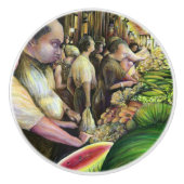 Viele Männer, viele Melonen, Budapest Keramikknauf (Vorderseite)