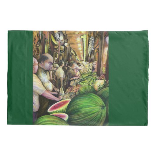 Viele Männer, viele Melonen, Budapest Kissenbezug (Rückseite)