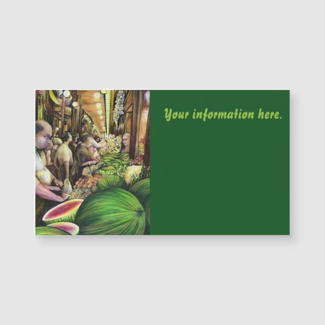 Viele Männer, viele Melonen, Budapest Magnetkarte (Vorderseite)