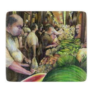 Viele Männer, viele Melonen, Budapest Schneidebrett