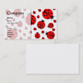 Viele Marienkäfer-Schatten Visitenkarte (Vorne/Hinten)
