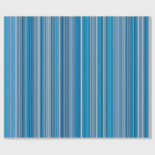 Viele mehrfarbige Streifen in blau... Geschenkpapier (Flach)