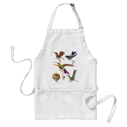 Viele mehrfarbigen Kolibris auf einer Schürze (Vorne)