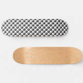 Viele Monde Schwarz-Weiß-Muster Skateboard (Horizontal)