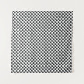 Viele Monde Schwarz-Weiß-Muster Wandteppich (Vorderseite (Horizontal))
