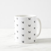 Viele Monogramme mit benutzerdefinierten Buchstabe Kaffeetasse (VorderseiteRechts)