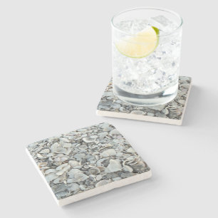 Viele Muscheln Steinuntersetzer