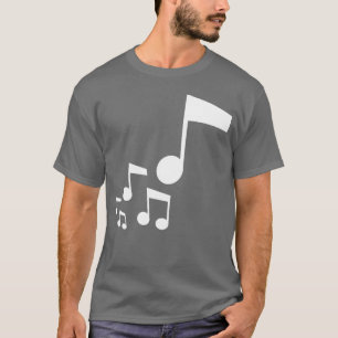 Viele Musiknoten Musikinstrument Klang Liebe Junge T-Shirt