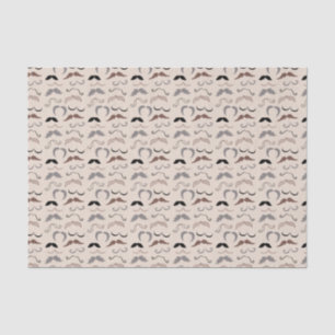 Viele Mustaches Gewebe Seidenpapier