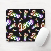 Viele Neon Signs der Liebe Mousepad (Mit Mouse)