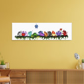 viele niedliche Drachen Leinwand (Insitu (Wohnzimmer))