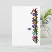 viele niedliche Einladung (Stehend Vorderseite)