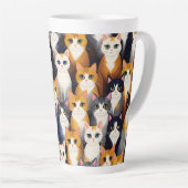 Viele niedliche Katzen Milchtasse (Rechte Ecke)