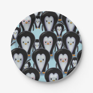 Viele Niedliche Pinguine Holiday Paper Teller