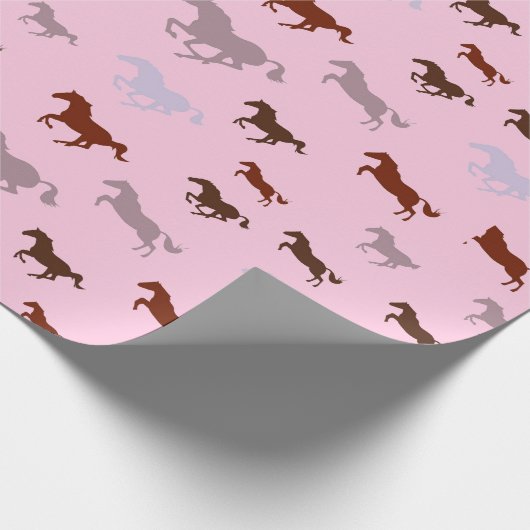Viele Pferde Design Wrapping Papier Geschenkpapier (Ecke)