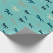 Viele Pferde Design Wrapping Papier Geschenkpapier (Ecke)